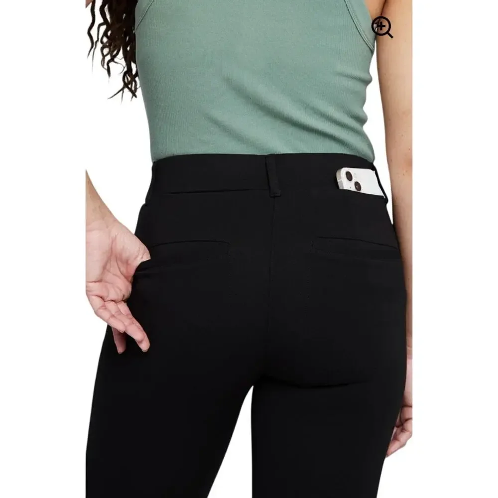 Betabrand Dress Pant Yoga Pants Bootcut Womens Black Medium